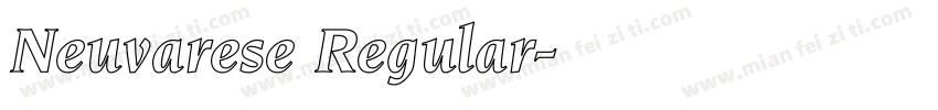 Neuvarese Regular字体转换